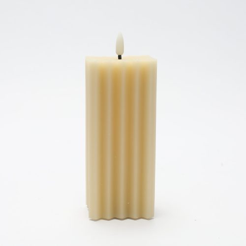 Vela de cera beige - Galerías el Triunfo - 180207889070