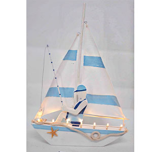 Velero con luces (usa - Galerías el Triunfo - 206071783064