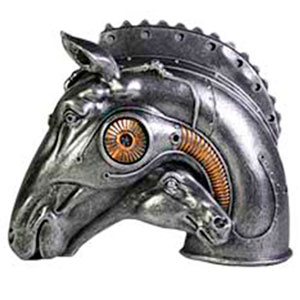 Cabeza de caballo plateada - Galerías el Triunfo - 207072788045