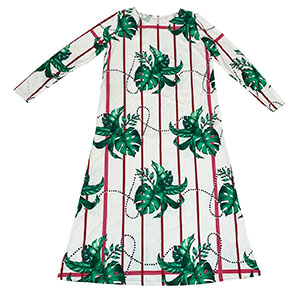 Vestido diseño hojas verde - Galerías el Triunfo - 291001736154