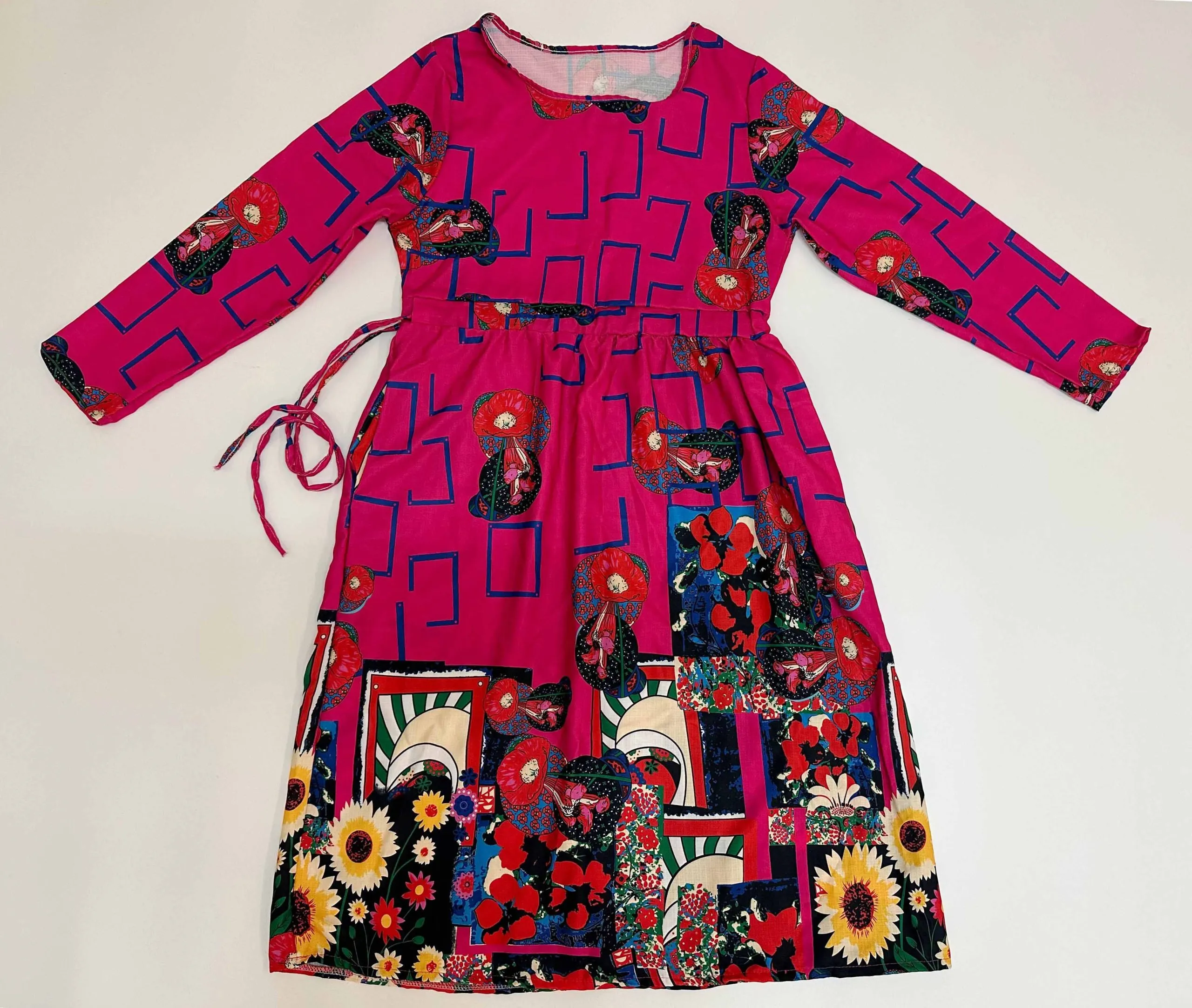 Vestido largo rosa intenso - Galerías el Triunfo - 291001736631