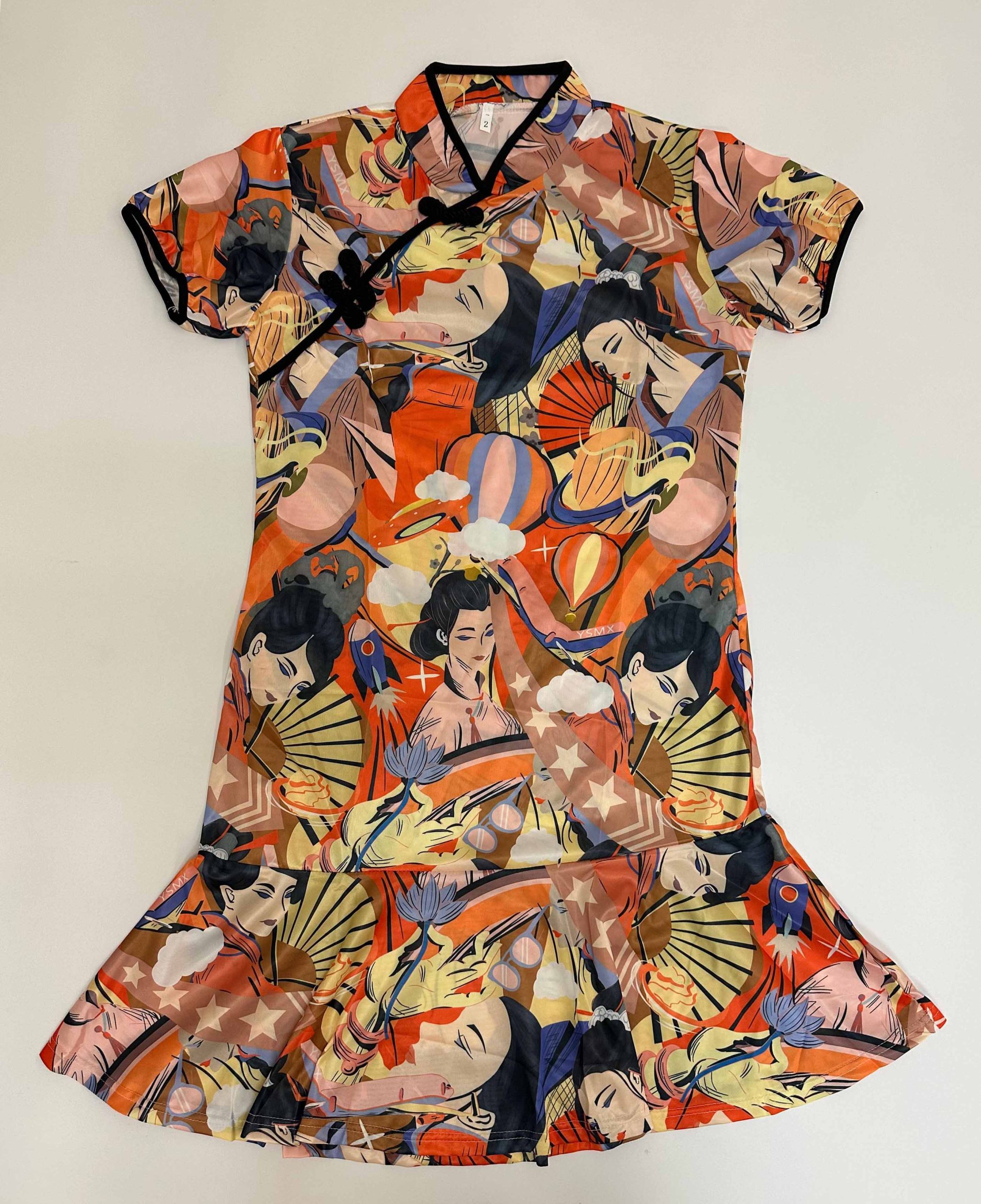 Vestido diseño oriental - Galerías el Triunfo - 291001736660