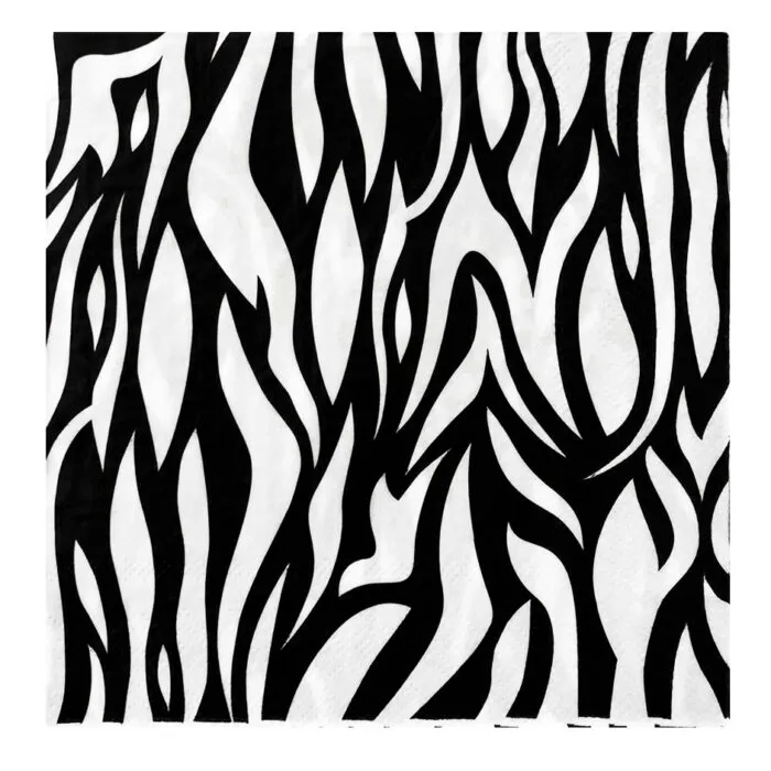 Paquete de Servilletas Rayas Tigre (20 Pzas)