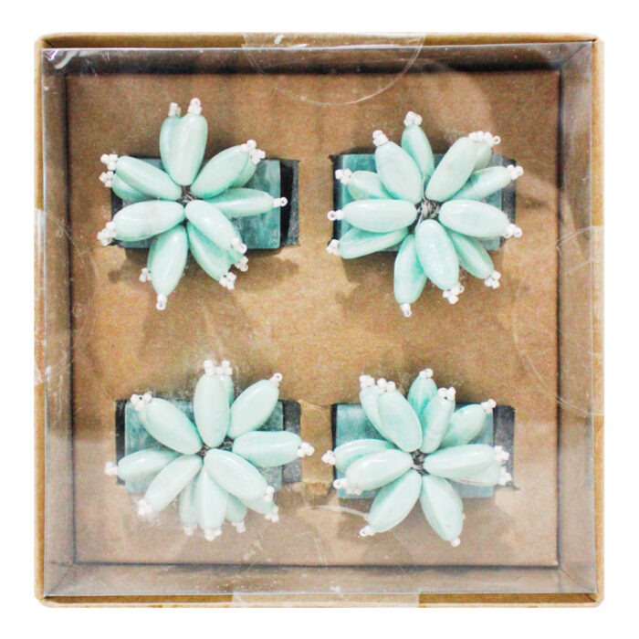 Set de Servilleteros Suculenta Aqua