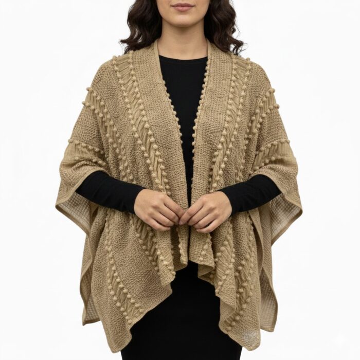 Capa Tejida Caqui Clásica