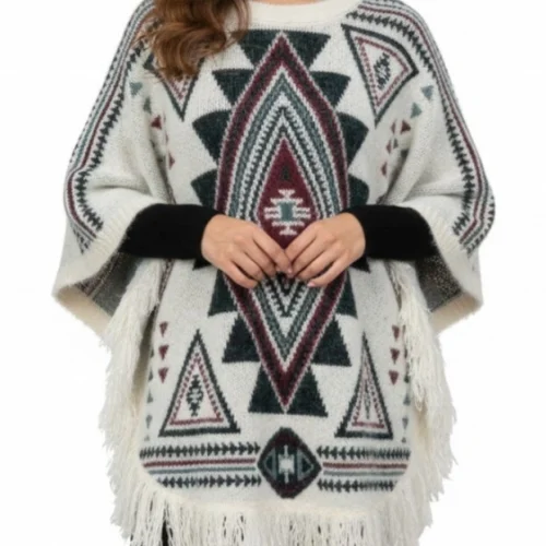 Capa Blanca Diseños Étnico