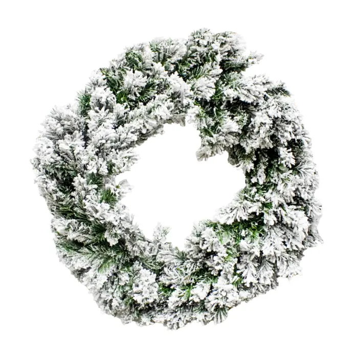 Corona Navideña Nevada