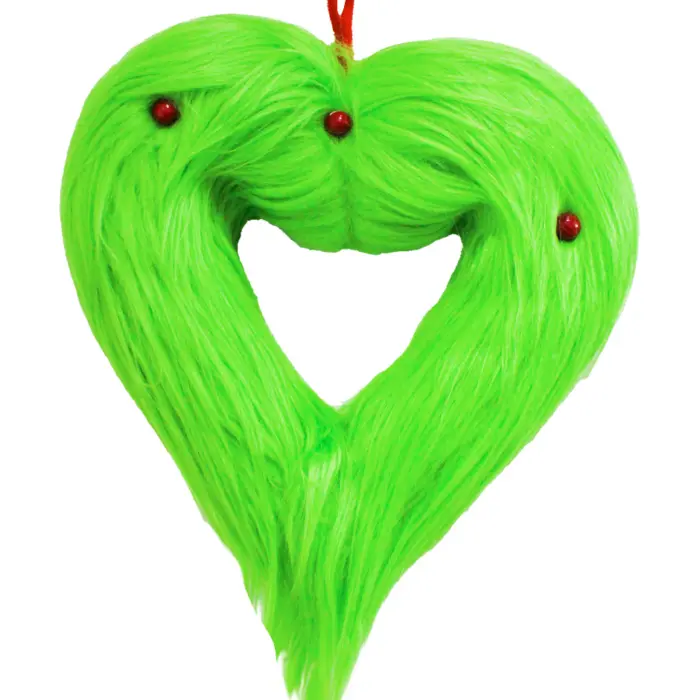 Corona de Peluche Verde