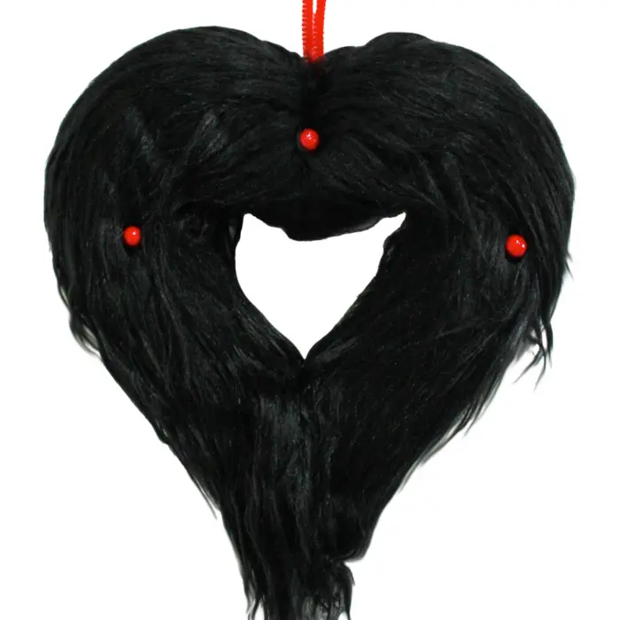 Corona de Peluche Negra