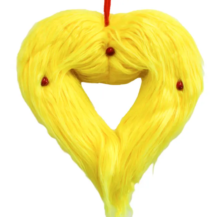 Corona de Peluche Amarilla