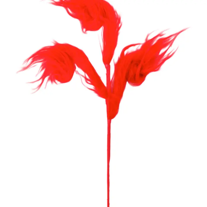 Pick de Peluche Rojo Diseño Espiral