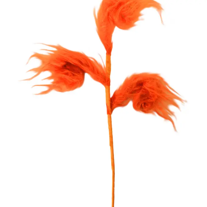 Pick de Peluche Naranja Diseño Espiral
