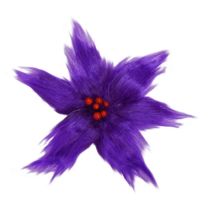 Nochebuena de Peluche Morado