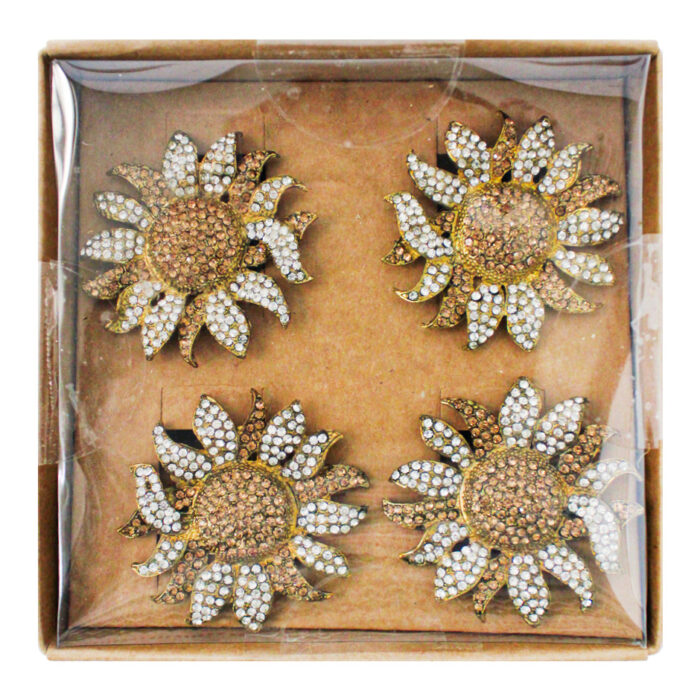 Set de Servilleteros Diseño Sol Dorado