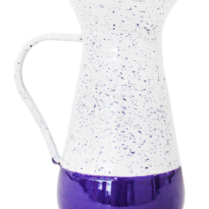Jarra Peltre Morado con Puntos
