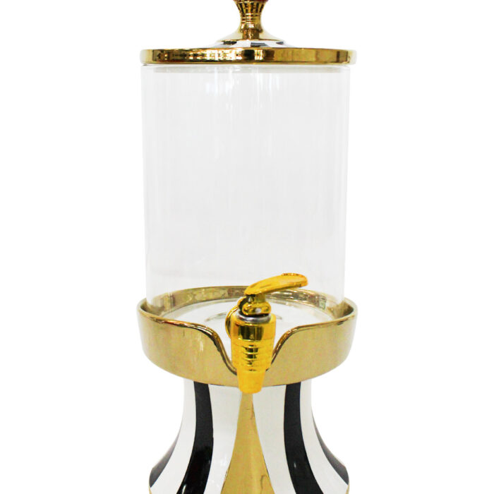 Dispensador Rayas Negro con Agarradera Roja