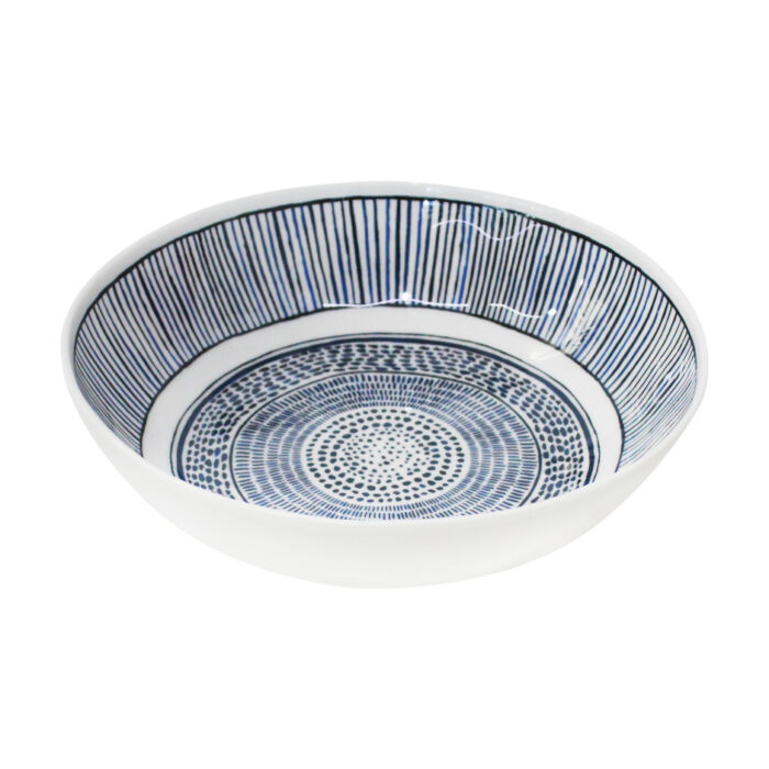 Bowl Azul con Diseño de Puntos