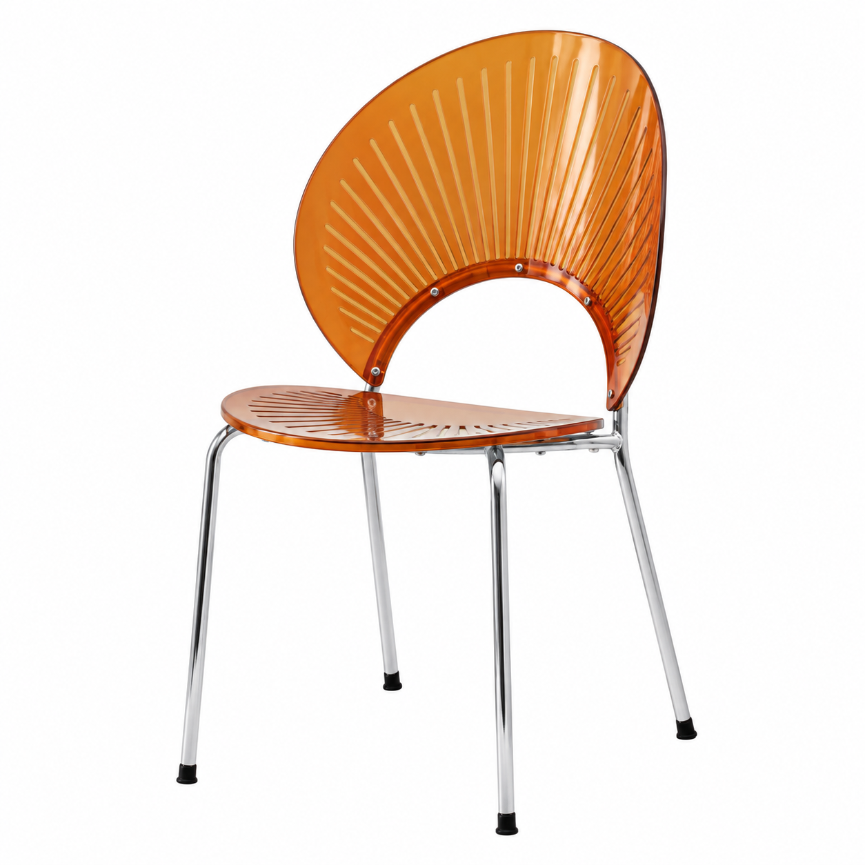 Silla Ámbar de Abanico en Acrílico y Metal Galerías el Triunfo