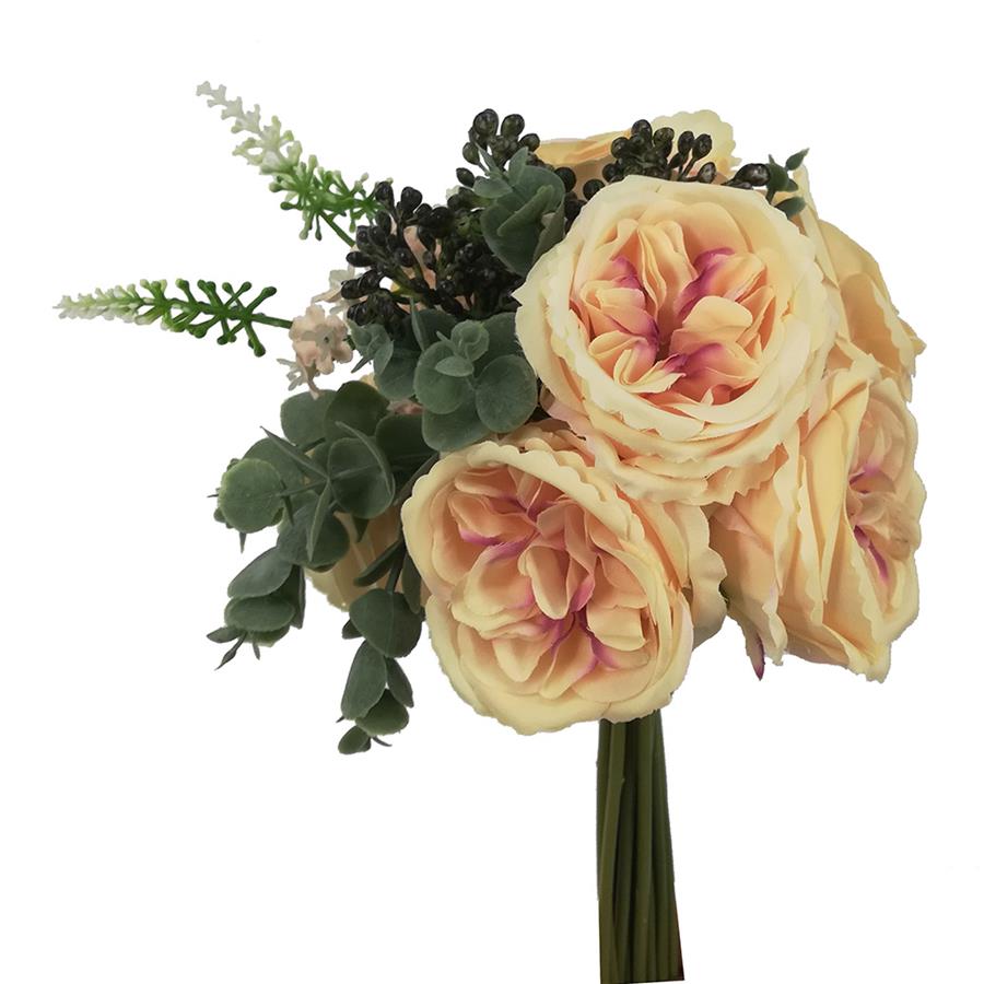 Ramo de rosas durazno - Galerías el Triunfo - 022032494033
