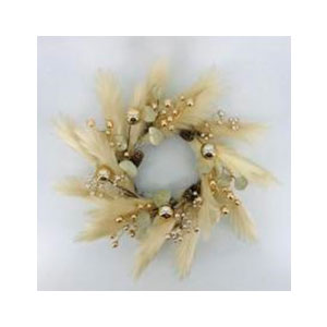 Corona con marabu beige - Galerías el Triunfo - 022032546181