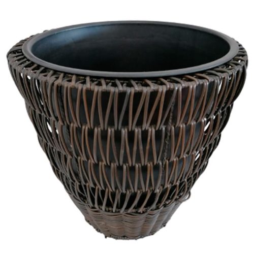 Maceta tejido cáfe - Galerías el Triunfo - 038172479023