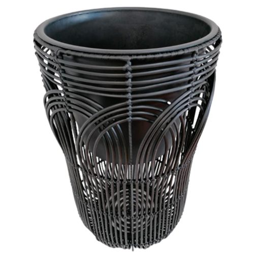 Maceta negra tejido - Galerías el Triunfo - 038172479025