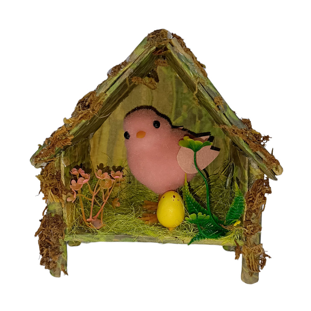Casa con pájaro rosa - Galerías el Triunfo - 044071816216
