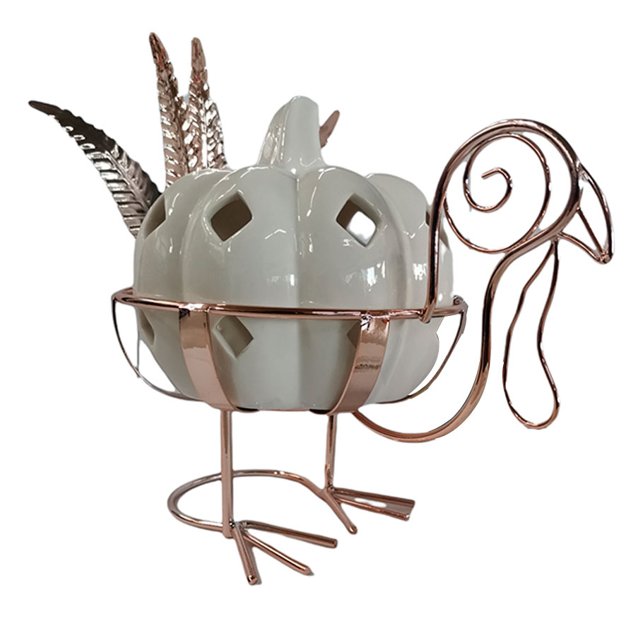 Calabaza de porcelana blanca - Galerías el Triunfo - 044071821331