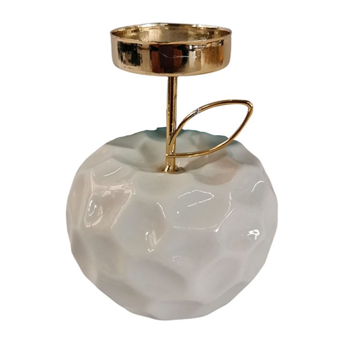Manzana de porcelana blanca - Galerías el Triunfo - 044071821339