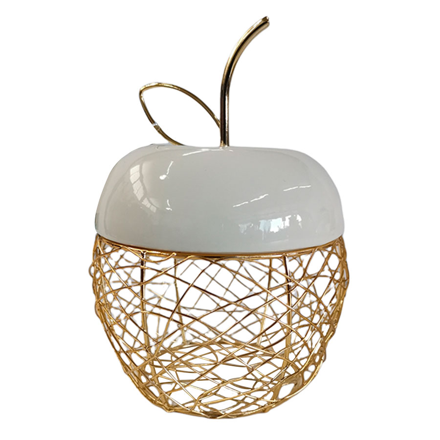 Manzana de metal dorado - Galerías el Triunfo - 044071821344
