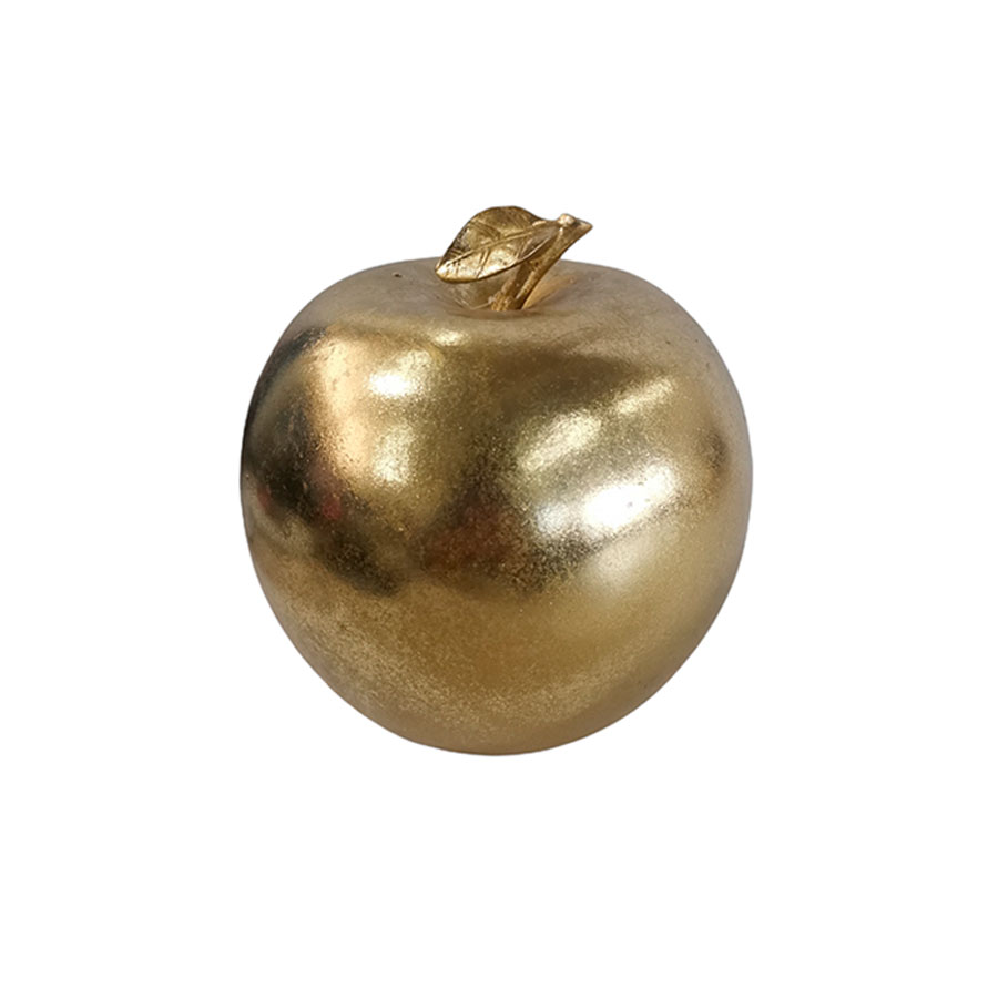 Manzana dorada de poliresina - Galerías el Triunfo - 044071821395