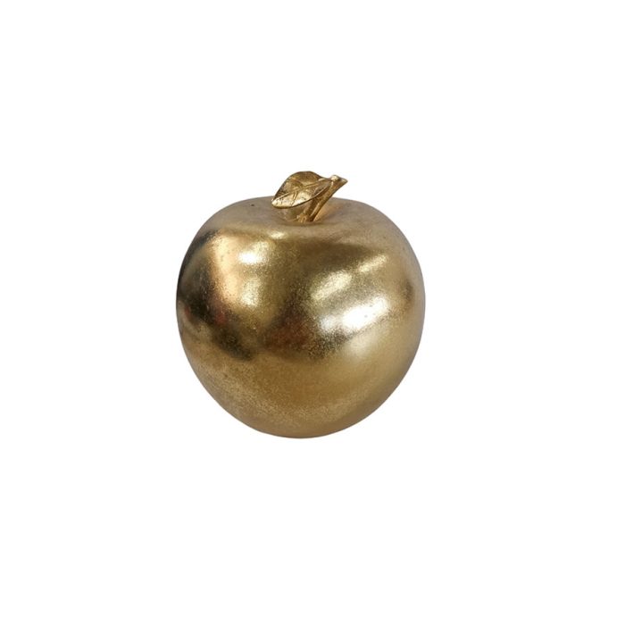 Manzana dorada de poliresina - Galerías el Triunfo - 044071821396