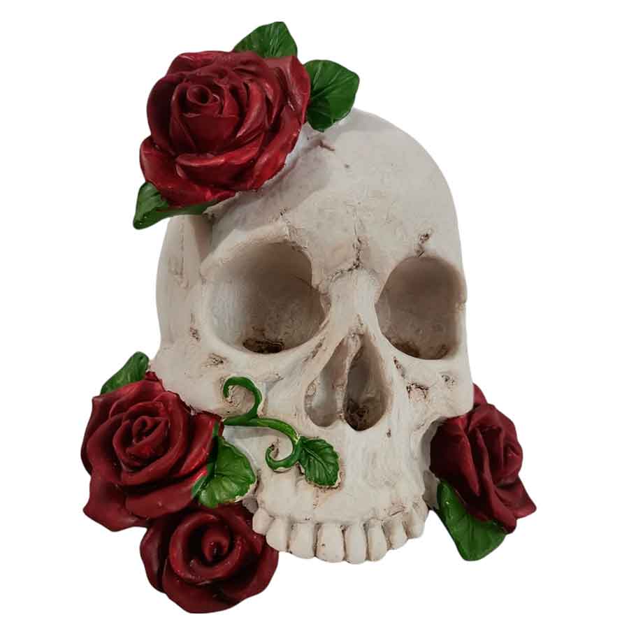 Cráneo con rosas rojas - Galerías el Triunfo - 044071821427