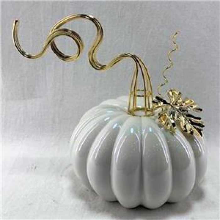 Calabaza de porcelana blanca - Galerías el Triunfo - 044071821457