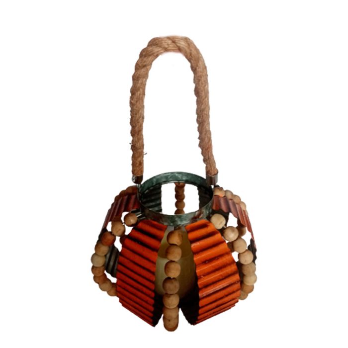 Calabaza de metal naranja - Image 2