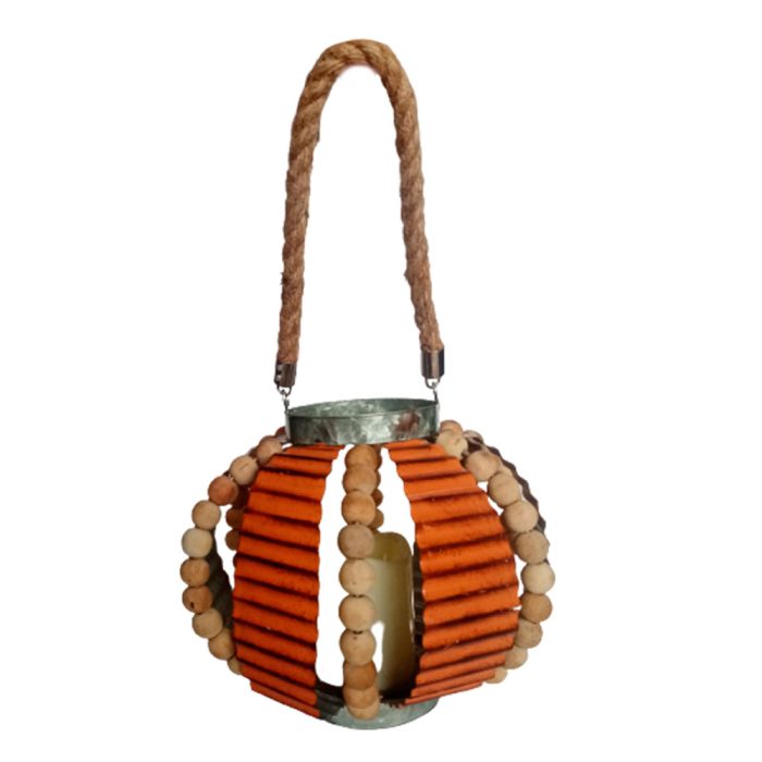 Calabaza de metal naranja - Galerías el Triunfo - 044071821491