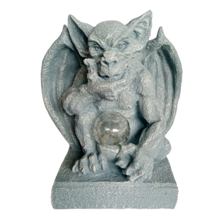 Gárgola de poliresina gris - Galerías el Triunfo - 044071821499