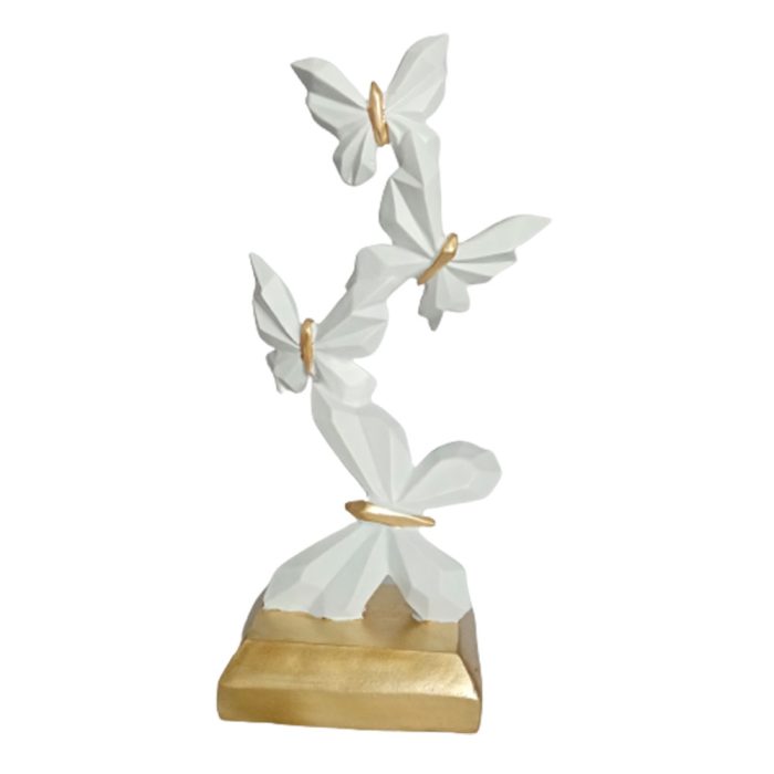 Escultura de mariposas blancas - Image 4