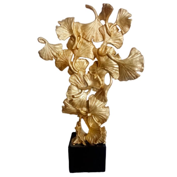 Escultura de hojas doradas - Galerías el Triunfo - 044071821529