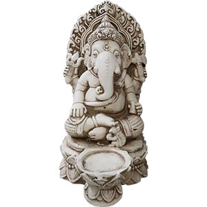 Ganesha sentada con candelabro - Galerías el Triunfo - 044072458013