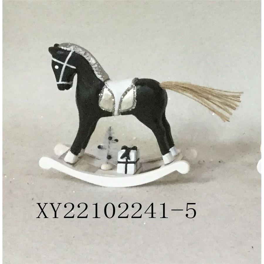 Caballito de madera negro - Galerías el Triunfo - 049072646068