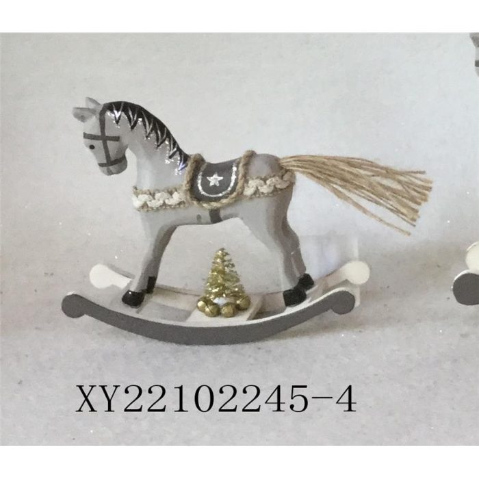 Caballito de madera gris - Galerías el Triunfo - 049072646074