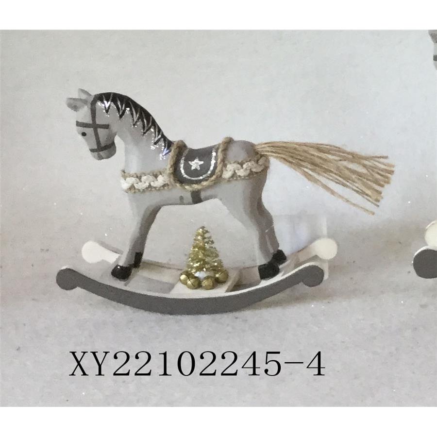 Caballito de madera gris - Galerías el Triunfo - 049072646074