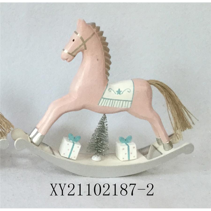 Caballito de madera rosa - Galerías el Triunfo - 049072646079
