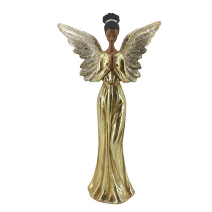 Angel de poliresina rezando - Galerías el Triunfo - 049072651167