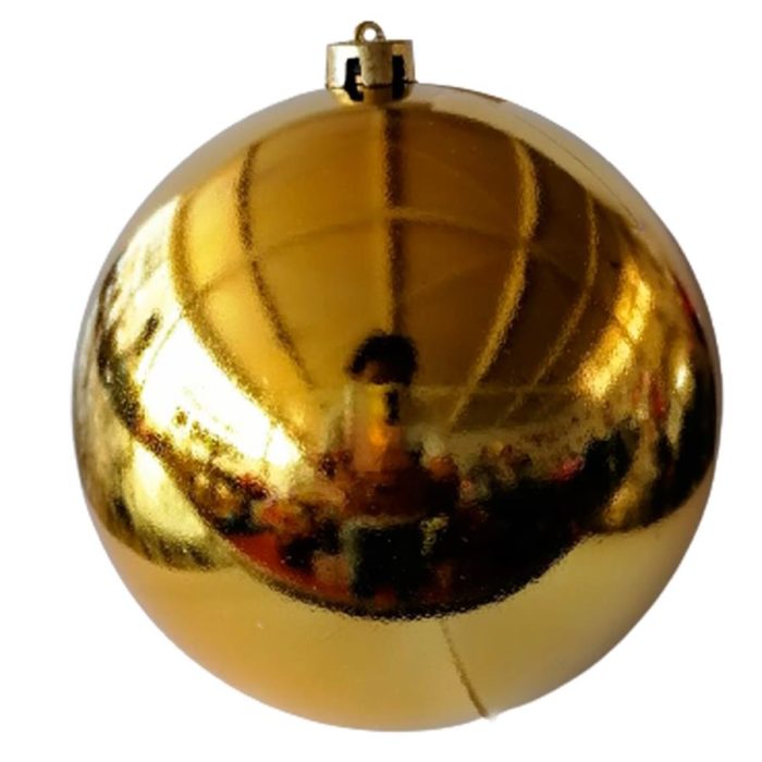 Esfera de plástico dorado - Galerías el Triunfo - 049072722064