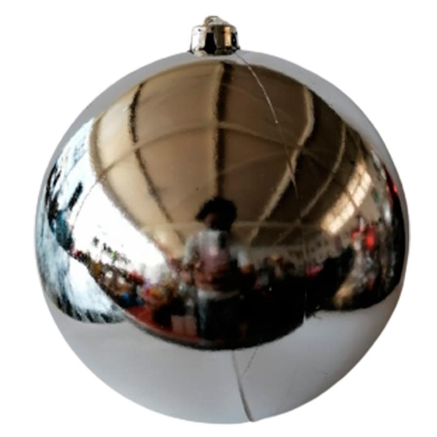 Esfera de plástico plateado - Galerías el Triunfo - 049072722068