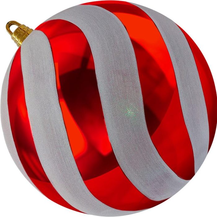 Esfera de plástico roja - Galerías el Triunfo - 049072722102