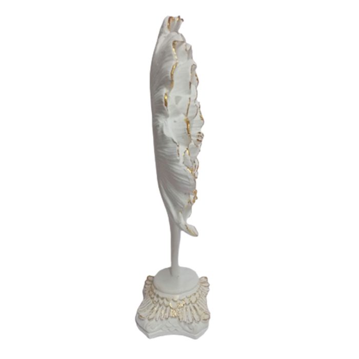 Flor blanca con dorado - Image 3