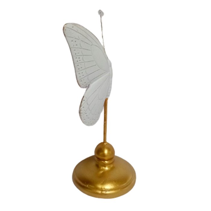 Mariposa blanca de resina - Image 3